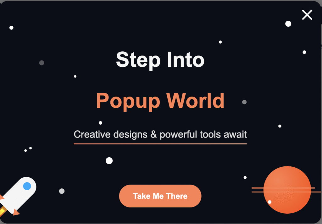 home-or-landing-page-popup
