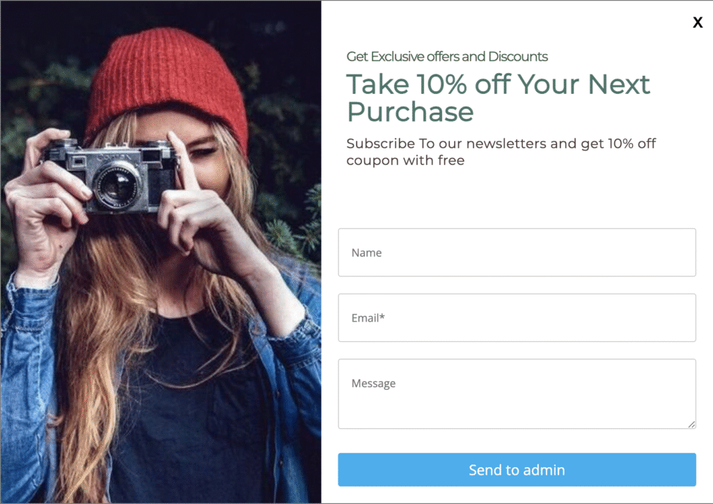 Lead Capture Popups: Subscription